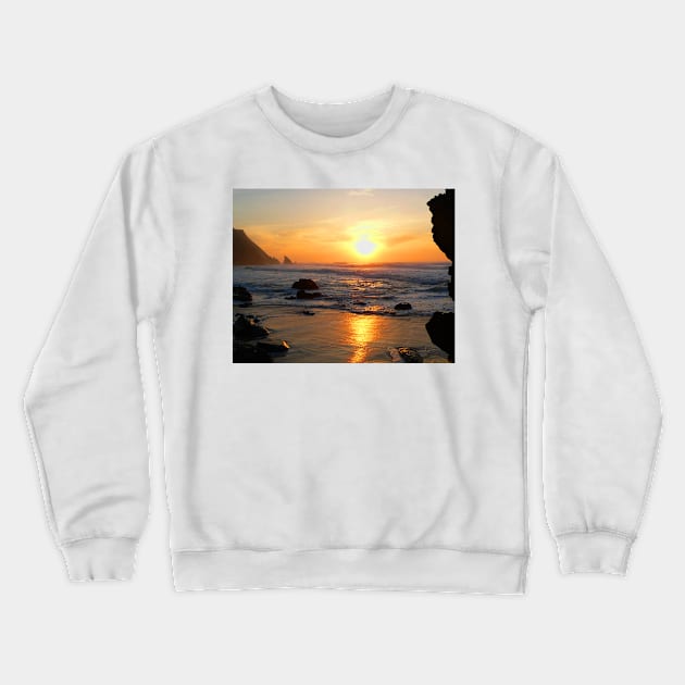 sintra adraga beach. come and visit me more often....I will always be here for you....your Sea Crewneck Sweatshirt by terezadelpilar